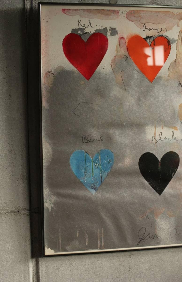 ジムダイン 8hearts オフセットシルクスクリーン ポスター Amazon.co.jp: Jim Dine ジムダイン 8hearts オフセットかシルク